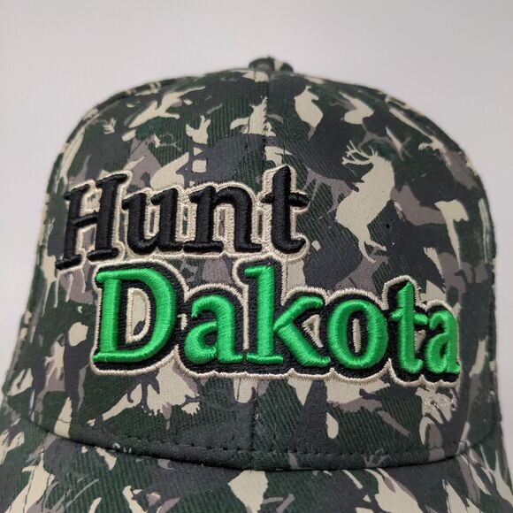 Wraptor Wear Men's Camo Hat Multi Stretch Deer Graphic Embroidered Hunt Dakota - Picture 4 of 10